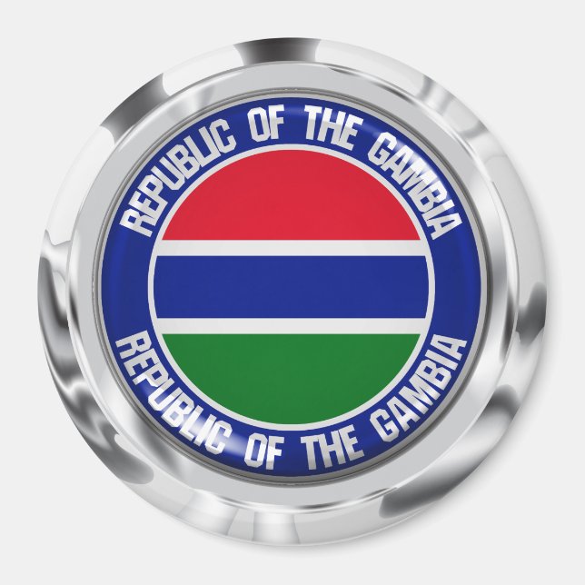 Imã Gambia Round Emblem (Frente)