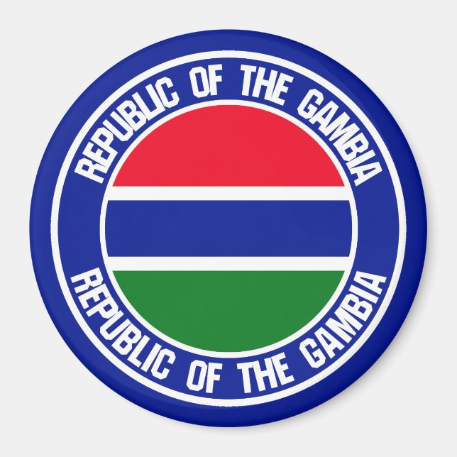 Imã Gambia Round Emblem (Frente)