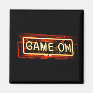 Imã Game On Neon Sign Game