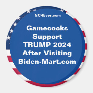 Imã Gamecocks Suportam TRUMP 2024 Após o Fridge