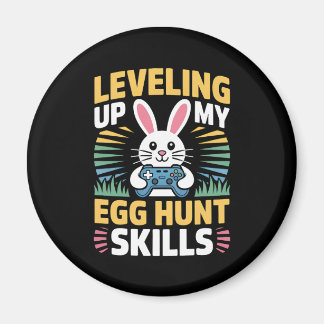 Imã Gamer Bunny Easter Egg Hunt Level Up Magnet