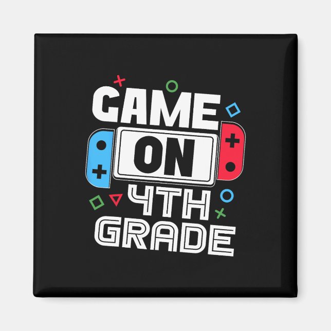 Imã Gamer Ck To School Funny Game 4th Grade Kids Boys  (Frente)