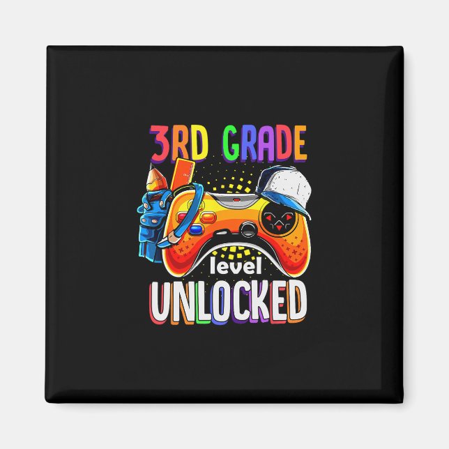 Imã Gamer Ck To School Gamepad 3rd Third Grade Level U (Frente)
