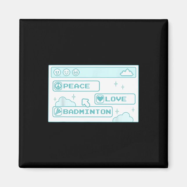 Imã Gamer Computer Pc Nerd Legal Peace Love Badmin (Frente)