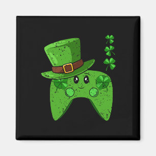 Imã Gamer de jogos com Dia de São Patrício Shamrock co
