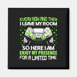 Imã Gamer Divertido De Vez Em Quando Deixo Meu Quarto