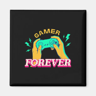 Imã Gamer Forever – Design Vintage de Controle Retro