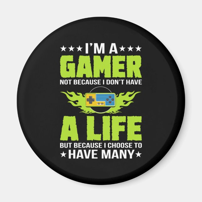 Imã Gamer Gift I Am A Gamer (Frente)