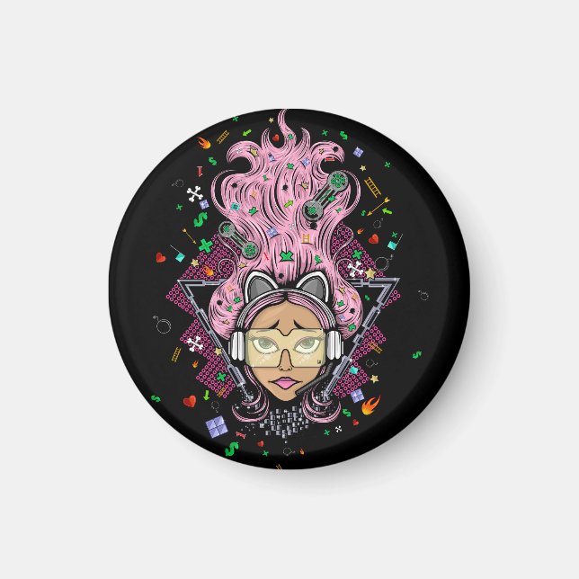 Imã Gamer Girl (Frente)