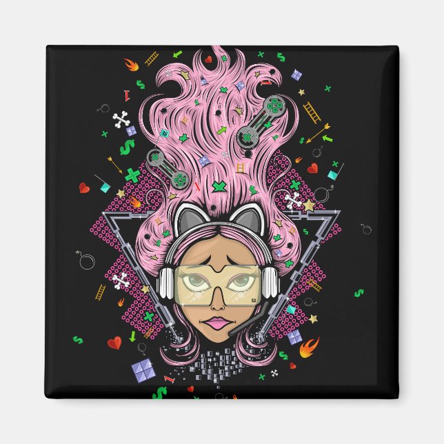 Imã Gamer Girl (Frente)