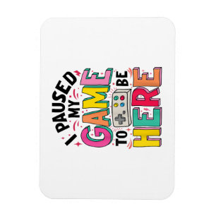 Ímã Gamer Girl I Pausa Meu Jogo Para Estar Aqui Vídeo 