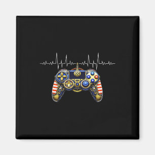 Imã Gamer Heartbeat Design - Controladora De Jogos - L