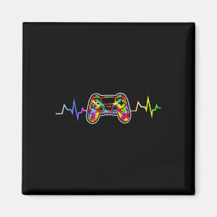 Imã Gamer Heartbeat Videos games Meninos Jovens Menino