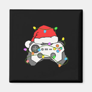 Imã Gamer Natal Jogos Gorro do Papai Noel Controle de
