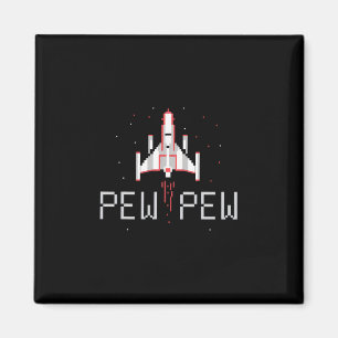 Imã Gamer Pew Pew Vintage Jogos de Arcade anos 80 90