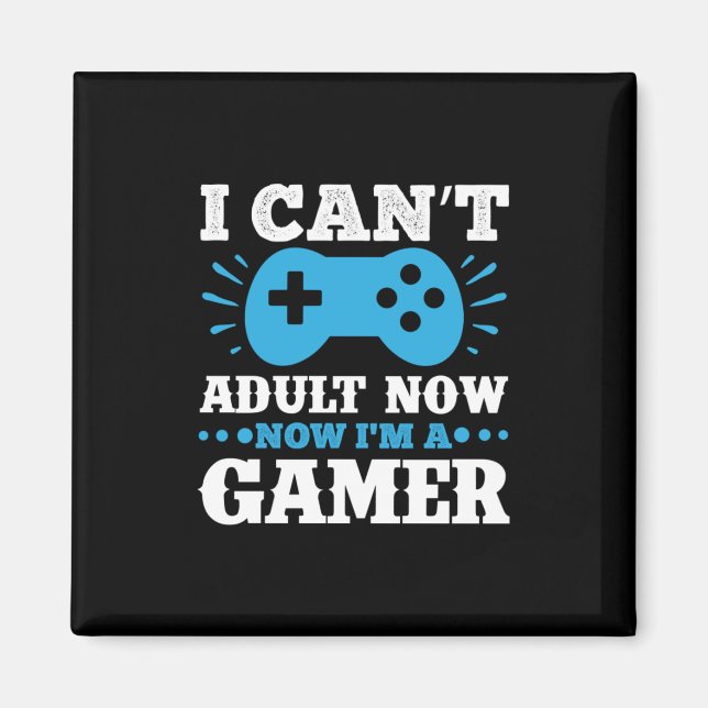 Imã Gamer Presente Agora Sou Um Jogador (Frente)