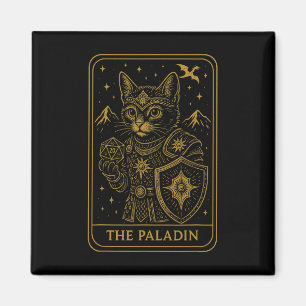 Imã Gamer Rpg Paladino D20 Dados Nerdy Geek Gato Homen
