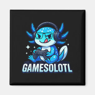 Imã Gamesolotl Axolotl Peixe Gamer Jogos Anime Vídeo G