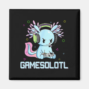 Imã Gamesolotl Galeria de Vídeo Axolotl Kawaii Anime B