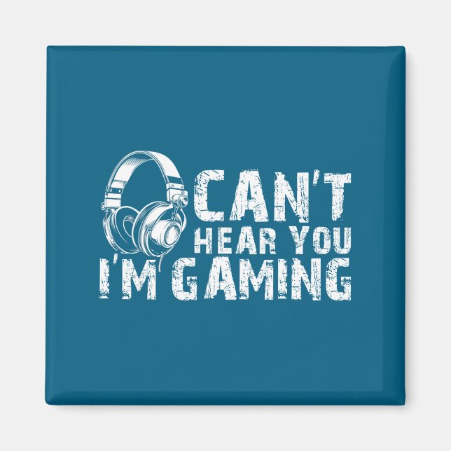 Imã Gaming Zone Focus Gamer Tee Funny Quote  (Frente)