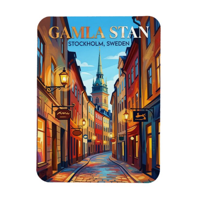 Ímã Gamla Stan Suécia (Vertical)