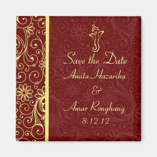 Imã Ganapati Wedding Favor Magnets