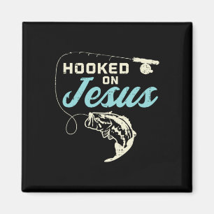 Imã Gancho Sobre Jesus Por Pescar Deus Religioso Crist