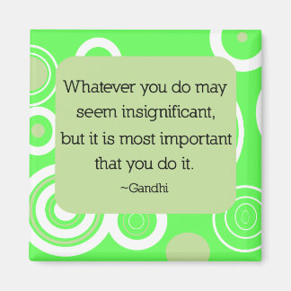 Imã Gandhi Quote Magnet