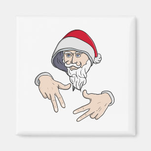 Imã Gangsta legal Hip Hop Hand Rap Santa Claus