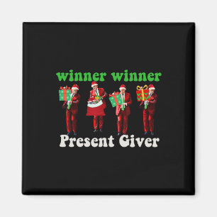 Imã Ganhador Engraçado Vencedor do Natal Giver Trump D