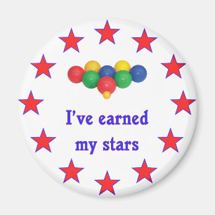 Imã Ganhou a minhas estrelas a bola de Bocce