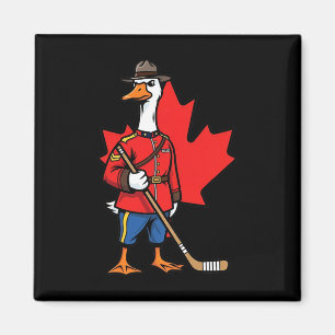 Imã Ganso Canadense Montado Hockey Folha de Bordo Cana