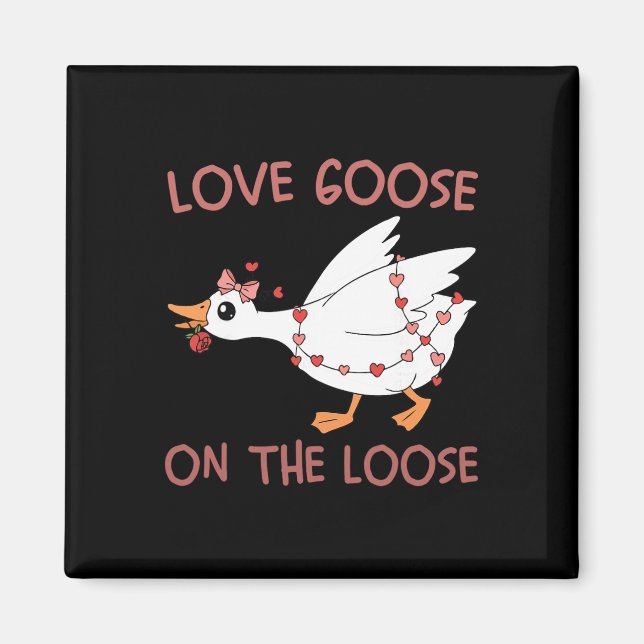Imã Ganso do Amor à Solta Funny Valentine Goose Humo (Frente)