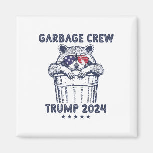 Imã Garbyge Crew Vote Trump 2024 Funny Republican Racc
