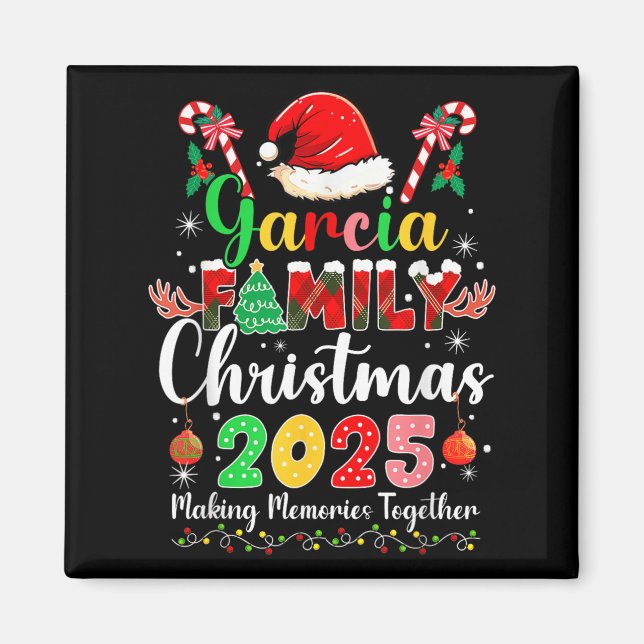 Imã Garcia Family Christmas 2025 Matching Santa Hat Xm (Frente)
