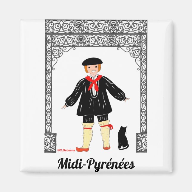 Imã Garçonnet de Midi-Pyrénées, França (Frente)