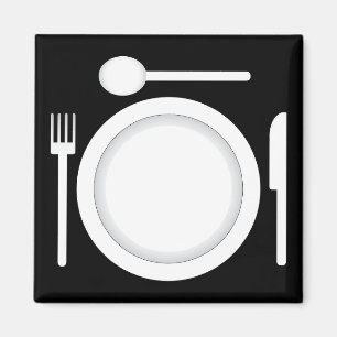 Imã Garfo e colher de faca