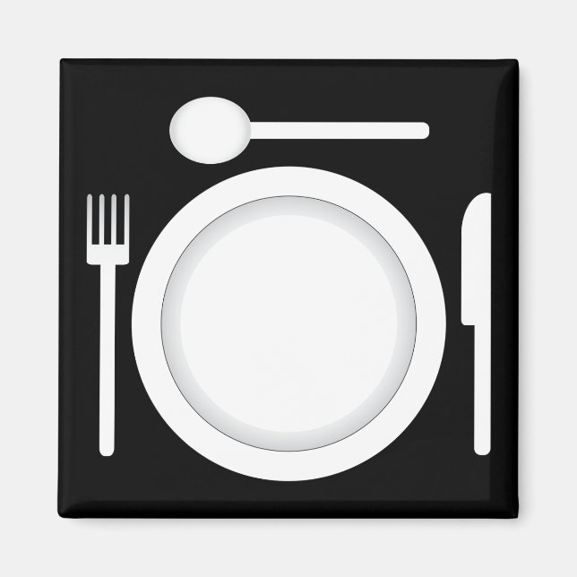 Imã Garfo e colher de faca (Frente)