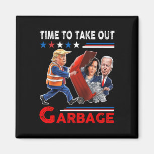Imã Garge Divertido Para Trump 2024 - Hora de Tirar o 