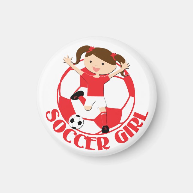 Imã Garota 1 e Ball Red and White v2 (Frente)