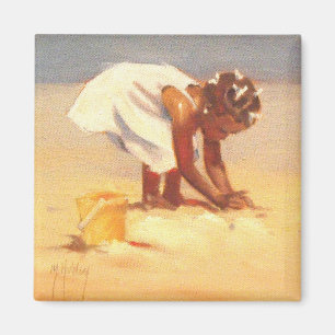 Imã Garota africana na praia