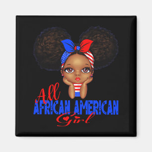 Imã garota afro americana engraçada independência 4 de
