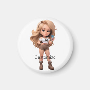 Imã Garota Bonita Chica Thunder_Cove