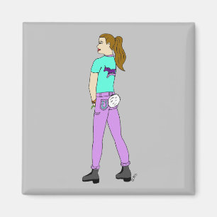 Imã garota com rabo de coelho