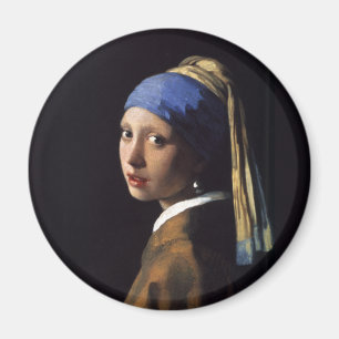 Imã Garota com uma pintura a brinco de Vermeer