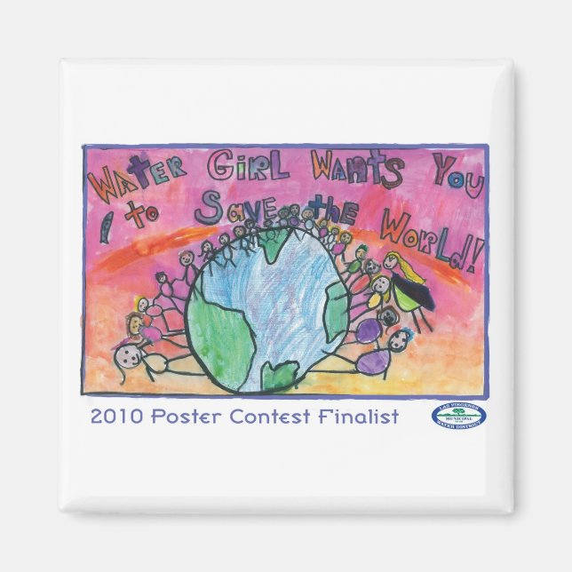 Imã Garota d'água quer que você (Frente)