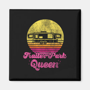 Imã Garota de Acampamento Rainha do Parque de Trailers