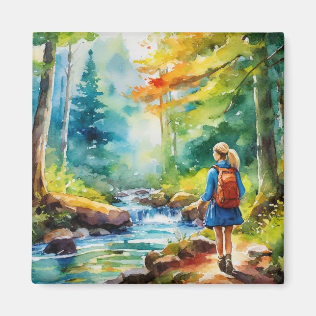 Imã Garota de caminhada (Frente)