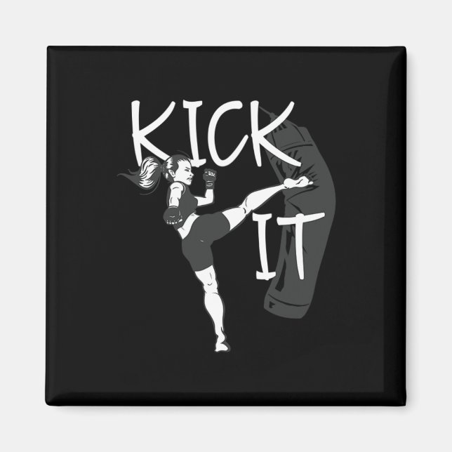 Imã Garota de Kickboxing Dê um Chute  (Frente)