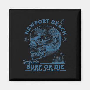 Imã Garota de Surf da Praia de Newport Oceano Pacífico